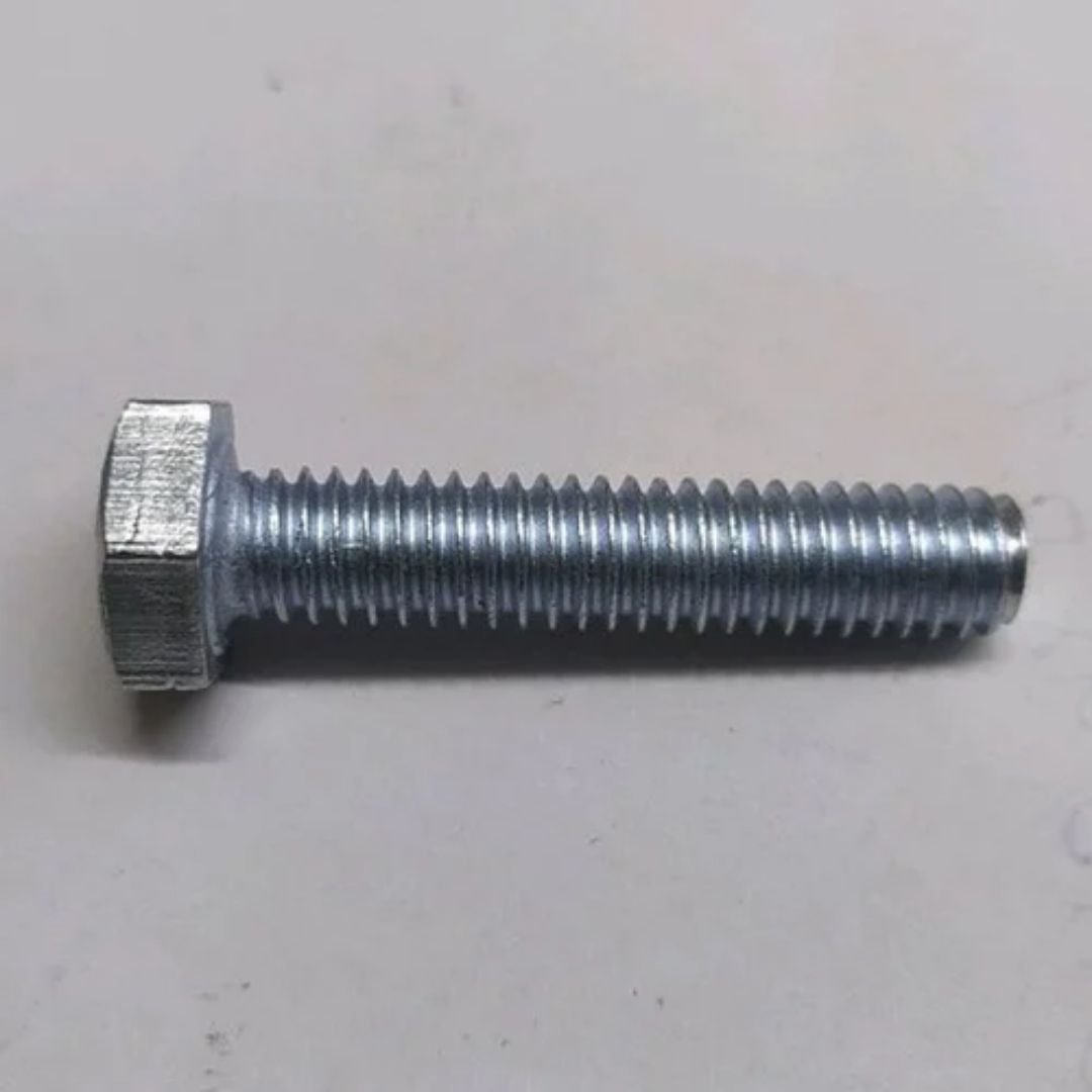 Full Threaded 1inch Mild Steel Hex Bolt, For Construction, Size: 1 Inch (l)