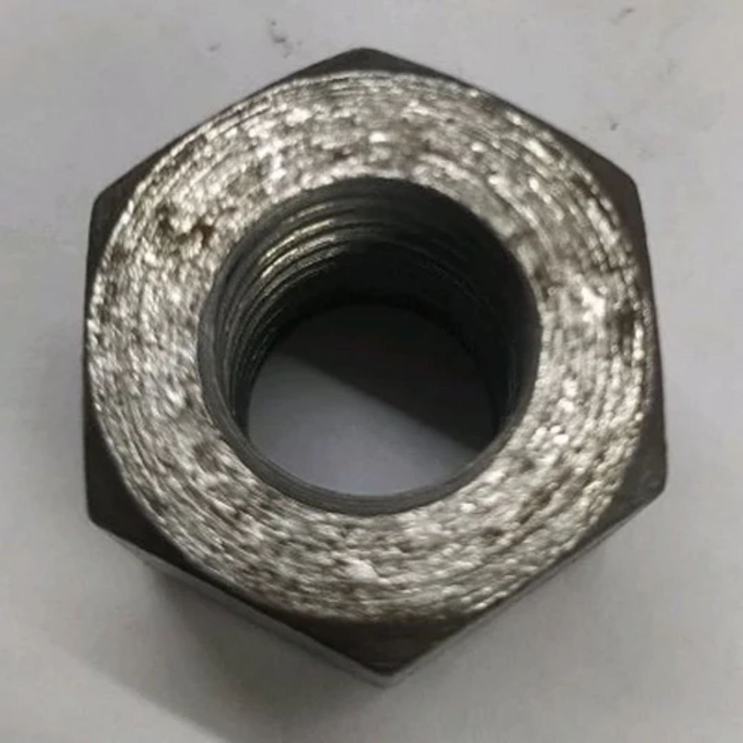 Hexagonal 25mm Mild Steel Hex Nut, Size: 1 Inch (d)